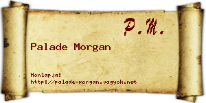 Palade Morgan névjegykártya